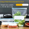 60pcs Airtight Food Storage Bags with 3 Sizes - Heavy-Duty Plastic Multi-Use Sealable Bags Suitable for Fruits, Grains, Vegetables, Meats - Kitchen Pantry Organization & Freshness Preservation