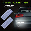 10pcs Car Bumper Reflective Safety Strip Stickers, Enhance Your Night Driving Security & Style