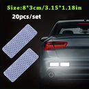10pcs Car Bumper Reflective Safety Strip Stickers, Enhance Your Night Driving Security & Style