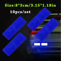 10pcs Car Bumper Reflective Safety Strip Stickers, Enhance Your Night Driving Security & Style