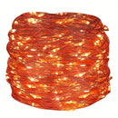 ROKASLO 1 pacote de luzes de fadas de 5 metros, 50 luzes de LED estilo conto de fadas, luzes LED alimentadas por 3 pilhas AA, adequadas para decorações como Natal, casamentos, festas, férias em família, encontros, casamentos, etc. (sempre acesas)