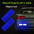 10pcs Car Bumper Reflective Safety Strip Stickers, Enhance Your Night Driving Security & Style