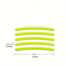 20pcs Reflective Car Wheel Stickers - Enhance Visibility and Safety at Night - Green and Silvery Tire Warning Stickers for Motorcycles and Vehicles