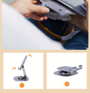 Suporte de Celular de Metal Compacto com Rotação de 360° - Suporte de Mesa Ajustável e Reclinável com Base Estável e Haste de Suporte, Compatível com Todos os Smartphones e Tablets, Acessório Ideal para Escritório, Suporte de Mesa para Telefone