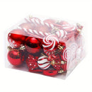 36 peças de Pingente de Árvore de Natal com Estrela Brilhante no Topo para Decorações de Árvore de Natal, Enfeite Festivo de Férias, Decorações de Árvore de Natal