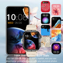 Smartwatch Full Touch de Alta Definição, Adequado para Homens e Mulheres - Chamadas/SMS Sem Fio, Vários Modos de Esporte, Carregamento USB, Caixa de Liga/Pulseira de Silicone