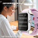 Relógio Esportivo Inteligente, Tela de Toque Completa de 4,65 cm com Mensagens, Atendimento e Realização de Chamadas, Monitoramento, Pedômetro Esportivo, Presente para Amigos