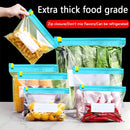 60pcs Airtight Food Storage Bags with 3 Sizes - Heavy-Duty Plastic Multi-Use Sealable Bags Suitable for Fruits, Grains, Vegetables, Meats - Kitchen Pantry Organization & Freshness Preservation