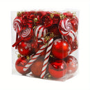 36 peças de Pingente de Árvore de Natal com Estrela Brilhante no Topo para Decorações de Árvore de Natal, Enfeite Festivo de Férias, Decorações de Árvore de Natal