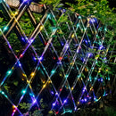 1 peça de luz tubo de corda solar, 8 modos de iluminação, anel de fadas LED, adequado para decoração DIY, perfeito para quintal, jardim, terraço, cerca, árvore, trampolim, casamento, festa de aniversário, decoração de Natal, cordão de luz que atende