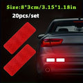 10pcs Car Bumper Reflective Safety Strip Stickers, Enhance Your Night Driving Security & Style