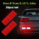 10pcs Car Bumper Reflective Safety Strip Stickers, Enhance Your Night Driving Security & Style
