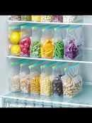 60pcs Airtight Food Storage Bags with 3 Sizes - Heavy-Duty Plastic Multi-Use Sealable Bags Suitable for Fruits, Grains, Vegetables, Meats - Kitchen Pantry Organization & Freshness Preservation