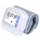 Monitor de Pressão Arterial Digital de Pulso Médico Medidor de Pulso e Frequência Cardíaca Esfigmomanômetro LCD Portátil para Cuidados com a Saúde