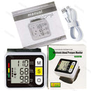 Monitor de Pressão Arterial Digital de Pulso Médico Medidor de Pulso e Frequência Cardíaca Esfigmomanômetro LCD Portátil para Cuidados com a Saúde