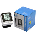 Monitor de Pressão Arterial Digital de Pulso Médico Medidor de Pulso e Frequência Cardíaca Esfigmomanômetro LCD Portátil para Cuidados com a Saúde