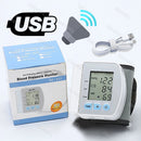 Monitor de Pressão Arterial Digital de Pulso Médico Medidor de Pulso e Frequência Cardíaca Esfigmomanômetro LCD Portátil para Cuidados com a Saúde