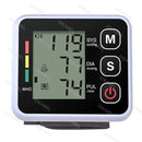 Monitor de Pressão Arterial Digital de Pulso Médico Medidor de Pulso e Frequência Cardíaca Esfigmomanômetro LCD Portátil para Cuidados com a Saúde