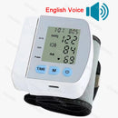 Monitor de Pressão Arterial Digital de Pulso Médico Medidor de Pulso e Frequência Cardíaca Esfigmomanômetro LCD Portátil para Cuidados com a Saúde