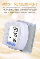 Monitor de Pressão Arterial Digital de Pulso Médico Medidor de Pulso e Frequência Cardíaca Esfigmomanômetro LCD Portátil para Cuidados com a Saúde