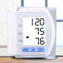 Monitor de Pressão Arterial Digital de Pulso Médico Medidor de Pulso e Frequência Cardíaca Esfigmomanômetro LCD Portátil para Cuidados com a Saúde