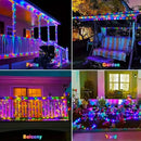 Luzes de Fada Solares para Jardim Fio de Luzes com 8 Modos, Fio à Prova d'Água para Pátio, Quintal, Árvores, Natal e Festas