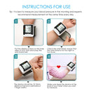 Monitor de Pressão Arterial Digital de Pulso Médico Medidor de Pulso e Frequência Cardíaca Esfigmomanômetro LCD Portátil para Cuidados com a Saúde