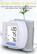 Monitor de Pressão Arterial Digital de Pulso Médico Medidor de Pulso e Frequência Cardíaca Esfigmomanômetro LCD Portátil para Cuidados com a Saúde