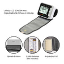 Monitor de Pressão Arterial Digital de Pulso Médico Medidor de Pulso e Frequência Cardíaca Esfigmomanômetro LCD Portátil para Cuidados com a Saúde