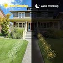 Luzes Solares de Fogo de Artifício com 60 LEDs, à Prova d'Água, Luzes de Jardim Solares Externas, 8 Modos de Iluminação com Controle Remoto para Decoração
