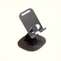 Suporte de Celular de Metal Compacto com Rotação de 360° - Suporte de Mesa Ajustável e Reclinável com Base Estável e Haste de Suporte, Compatível com Todos os Smartphones e Tablets, Acessório Ideal para Escritório, Suporte de Mesa para Telefone