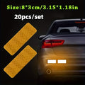 10pcs Car Bumper Reflective Safety Strip Stickers, Enhance Your Night Driving Security & Style