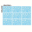 321 unidades de Adesivos de Janela de Floco de Neve Estáticos - Plástico Reutilizável para Janelas de Natal, Decoração de Inverno Sem Resíduos para Casa e Festas de Feriado | Fácil de Aplicar, Adesivos de Janela de Natal Removíveis