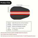 2pcs Car Rearview Mirror Rain Shield, Rain Eyebrow, Thickened Carbon Fiber Texture Rearview Mirror Rain Shield, Driving Visibility, Vehicle Accessory, Modern Car Accessory, Reinforced Edges, Mirror Cover, Automotive Enthusias
