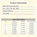 Cinto de Suporte para Costas Adulto Preto | Corretor de Postura Ajustável para Parte Superior das Costas com Alças nos Ombros e Almofada Lombar, Coluna Vertebral Invisível – Design Ergonômico