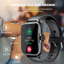 Relógio Esportivo Inteligente, Tela de Toque Completa de 4,65 cm com Mensagens, Atendimento e Realização de Chamadas, Monitoramento, Pedômetro Esportivo, Presente para Amigos