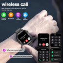 Relógio inteligente novo e durável para homens com chamadas sem fio, resistência à água, monitoramento de atividades físicas, assistente de voz com IA e mais de 100 modos de esportes ao ar livre.