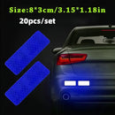 10pcs Car Bumper Reflective Safety Strip Stickers, Enhance Your Night Driving Security & Style